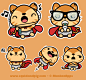 Supergato Stickers for MunkeeApps on Character Design Served