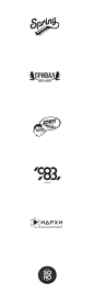 【Logo设计】设计工作室DOCK 57今年上半年的极简风格logo设计精选。 小编@ina琴梨 附：“简洁大气”设计指南→O网页链接