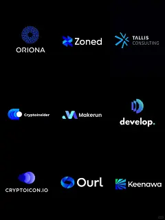蓝色系logo都是科技公司在用吗⁉️设计感爽翻 - 小红书