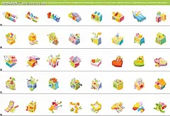 打折促销立体图形图标AI|背景画|公共标志|公共图标|矢量素材|手绘画|手绘图标|手绘图形|水彩画|图标|图形|图形设计