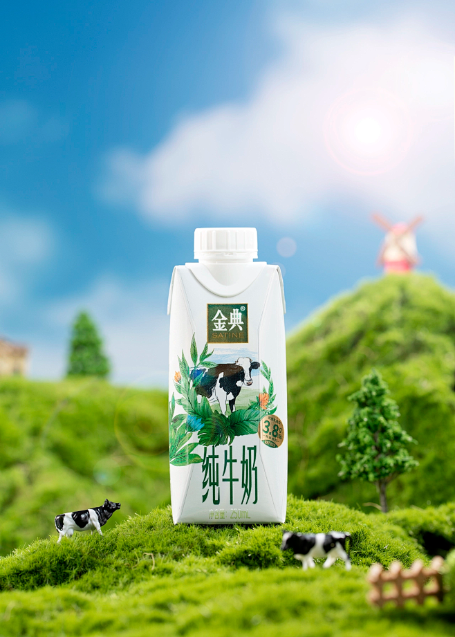 金典纯牛奶拍摄