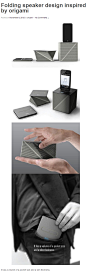 Folding speaker design inspired by origami | Top Creative Works