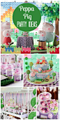 Such an incredible Peppa Pig girl birthday party with a balloon backdrop and adorable cake! See more party ideas at CatchMyParty.com!