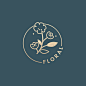 植物花卉花朵logo标志矢量图素材