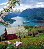 挪威之美 。 #美景# #街景#