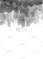 灰色水彩飞溅纹理背景孤立。