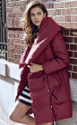 VERO MODA女装2015冬季新款酒红色系列流行服饰