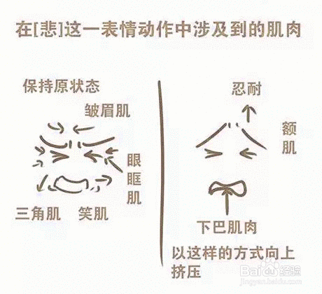 动漫表情画法（悲）_百度经验