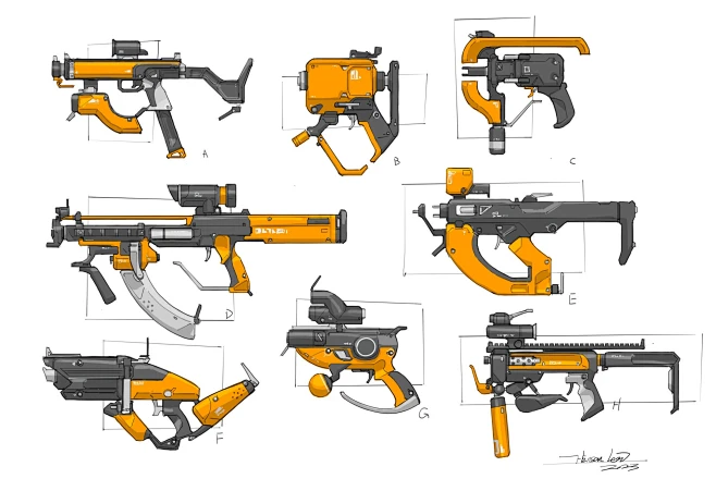 Guns sketches-花瓣网