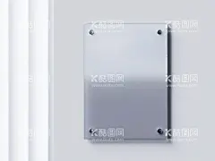 亚克力牌子  - 源文件下载【酷图网】透明,玻璃,亚克力,夹板,LOGO,广告牌,门牌,铭牌,效果,展示,贴图,样机,PSD