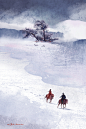 雪落无声 - 来源：RedMatcha_