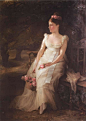 【油画】英国Edward Robert Hughes的唯美人物