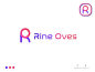 RO logo design (Rine Oves) gradient vector app icon or icon or logo simple logo brand identity abstract minimal logo designer brand design illustration creative colourful logo best logo branding logo mark graphic design