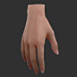 3d realistic female hand rigged