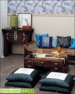 手机壁纸古典风格韩式中户型客厅实景图沙发