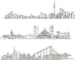 城市 线条图