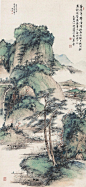 【启功 书画造诣颇深，早年主要以山水画创作居多，晚年基于各种原因，已经少见早年的山水，多了竹石题材。】 ​ ​​​​