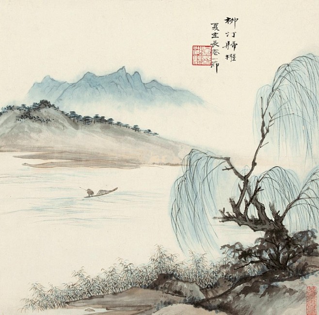 留人不住，醉解兰舟去。一棹碧涛春水路，过尽晓莺啼处。渡头杨柳青青，枝枝叶叶离情。此后锦书休寄，画楼云雨无凭 … ”