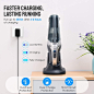 Amazon.com: Holife Handheld Vacuum Cordless Portable Vac Cleaner with 9KPA High Power Cyclonic Suction, Washable Stainless Steel Filter, LED Light, Rechargeable Dry Vac for Pet Hair, Dust,Home Cleaning: Home & Kitchen