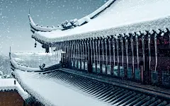 诗意江南雪景唯美高清桌面壁纸