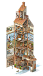 The Valley of Tall Houses: Doctor's House on Behance