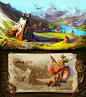 In Quest of Adventure Landscape :  Our new work is based on creating environments for our heroes from Quest of adventure project. Expanding the boundaries of this world with new illustrations, was our main goal to enrich this project. As well, we wanted t