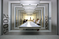 BMW Museum. History / timeline. Using the walls for wayfinding and exhibition design: 