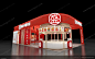 盛香亭食品展中式国潮展台模型下载-模型云展览模型下载网