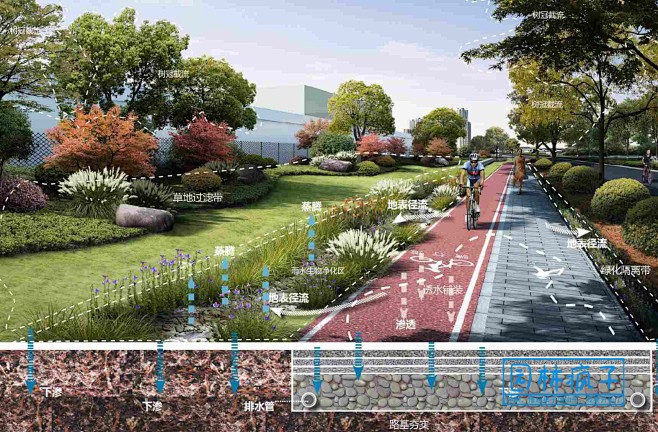 WB106道路景观市政大道绿化街区沿线改...