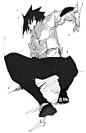 #人体动态#
一组超帅的动漫男孩子动态参考！ ​​​​