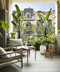Gorgeous plant filled balcony