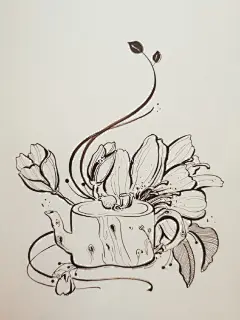花 · 壶

作者：小小小楠- ​ ​​​​