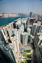 One Island East, Hong Kong : This urban design features three civic spaces converging at the base of a new seventy story office tower by Wong & Ouyang (HK) Ltd. Architects. The two hectare plaza exemplifies the design objective of "elegant simpli