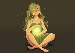 PS板绘！精灵魔法女孩插画过程速剪 - 优优教程网