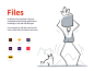 Illustrations : Going back to basics with this beautiful pack of reinvented stickman like characters. All illustrations are drawn using vector brushes that are entirely editable to fit your needs, that is a very nice packet use for presentations and web i