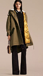 Olive Shearling-trimmed Cotton Canvas Parka - Image 7