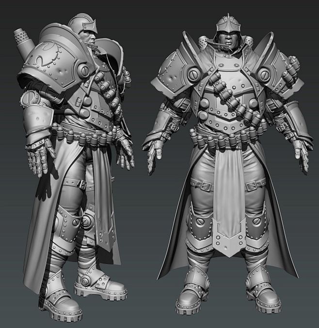 【zbrush】【战锤】3d高模大图参考.