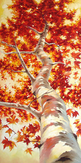 枫树—油画作品欣赏