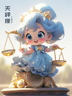 Midjourney|Ai绘画十二星座插画(下)
