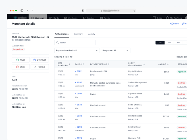 Merchant details bot...