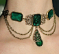 Royal green necklace 2 by Pinkabsinthe on deviantART@北坤人素材