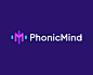 PhonicMind人工智能 人工智能logo M字母 紫色 科技 互联网 网络 商标设计  图标 图形 标志 logo 国外 外国 国内 品牌 设计 创意 欣赏