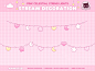 Animated Celestial String Light Overlay, Animated Twitch Overlay, Stream Pack, Pink Theme, Vtuber, Kawaii, Cozy, Cute Aesthetic, Fairy Light