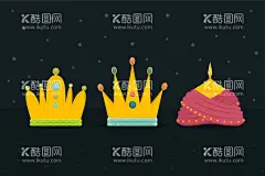 手绘皇冠  - 源文件下载【酷图网】皇冠,卡通,手绘,冠形,王冠,珠宝元素,头饰,珠宝,配饰,首饰