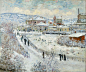 莫奈《阿让特伊雪景》