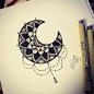 Mandala moon by Nellau666 on DeviantArt: 