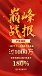 双十一战报动态手机海报