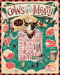 Cows are Really Meaty - collection : 'Cows are REALLY Meaty' illustration show exhibition