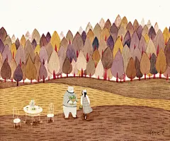 时间-annie.Z_手绘,季节,水彩,四季,小清新_涂鸦王国插画