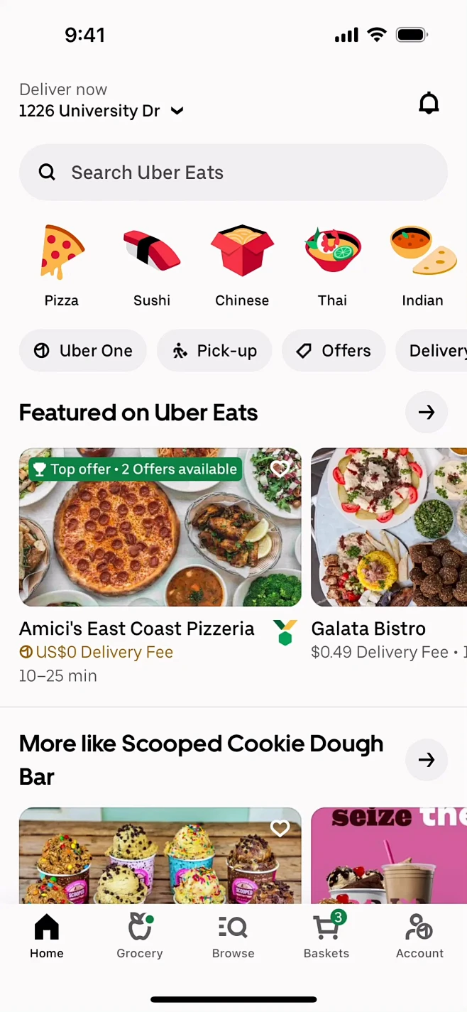 Uber Eats Filtering ...